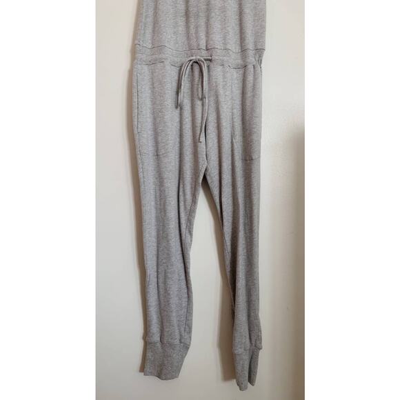 Light Grey Beyond Yoga Terry Cloth Scoop Neck Jumpsuit XS - Picture 4 of 8